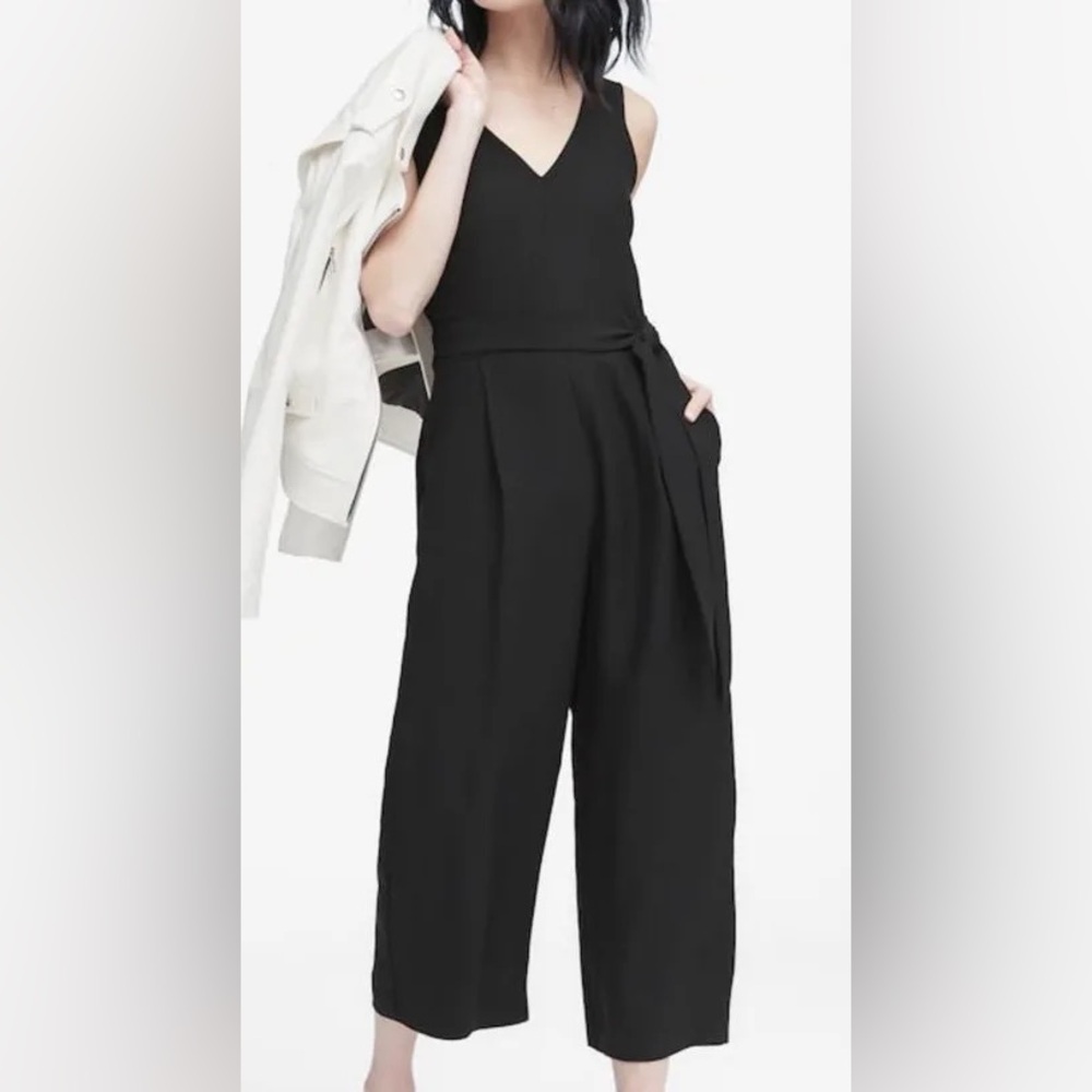 Banana Republic Black Wide Leg Jumpsuit